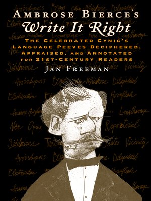cover image of Ambrose Bierce's Write It Right